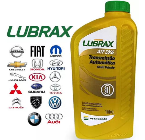 Kit Óleo Câmbio Automático Lubrax Atf Dx6 Dexron 15 Litros