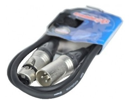Imagen 3 de 3 de Cablelab Cable Microf Canon 10 Metros Xlr Audio Macho Hembra