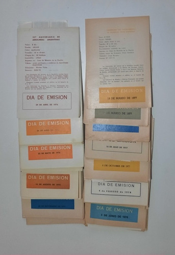 Volantes Primer Dia De Emision - Lote 27un- 1976 Al 1978