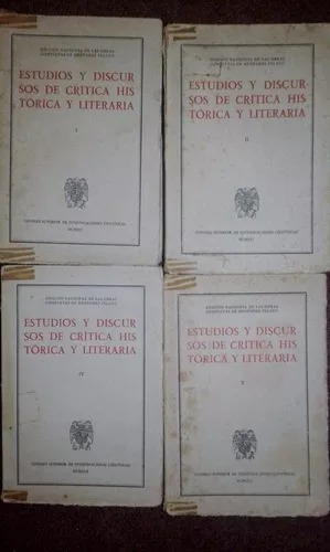 Estudios Y Discursos De Crítica Histórica Y Literaria Pelayo