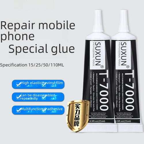 Pegamento Negro T7000 5ml Con Boquilla Para Celulares