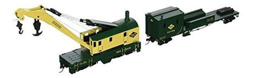 Trenes De Bachmann Que Leen Gruas Y Plumas Verdes Y Amarill