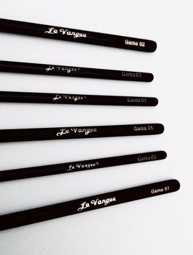 6 Pincéis Esfumar Iluminar P Olhos Le Vangee Brinde +