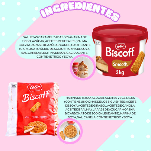 Kit Lotus Crema Untable Smooth3kg Galleta Molida Crumble750g