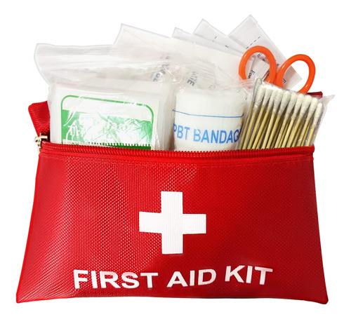 Prepared 94 Piece Small First Aid Kit For Emergency, Home, .
