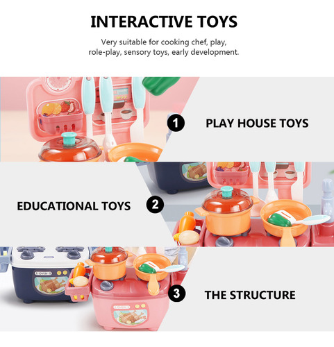 1 Juego De Juguetes De Cocina Creativos, Juguetes Educativos