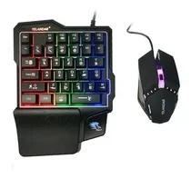 Comprar Kit Teclado Una Mano Mouse Gamer Celular Yelandar N3000 Rgb