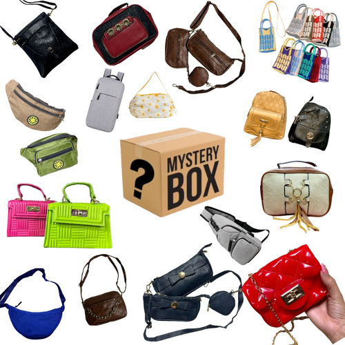 Caja Sorpresa Bolsos Y Mochilas Para Mujer 10 Pzas