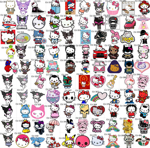 15 Parche Sticker Tela Escoge Celular Corazón Perros Ositos