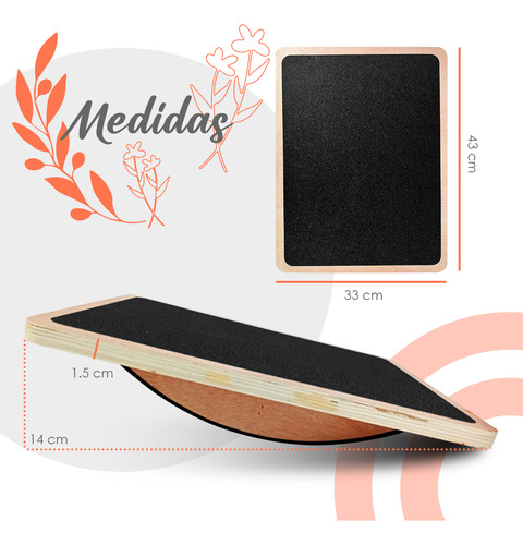 Tabla Tablero Equilibrio Terapia Ejercicio Soporte Madera
