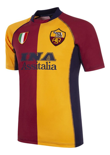 Camiseta As Roma Fc 2001/02 Francesco Totti Ind Oficial 