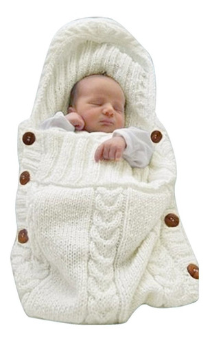 Manta Swaddle Knit Bebé Recién Nacido (beige) (0-6 Meses)