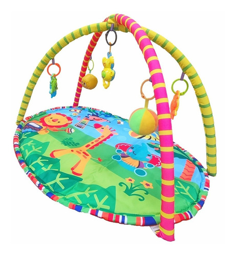 Imagem 2 de 7 de Tapete Atividades Infatil Bebê Com Brinquedos