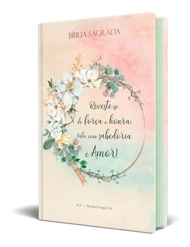Bíblia Sagrada Slim - Acf - Coroa Flor