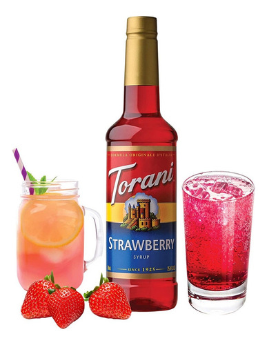 Jarabe Torani Sabor Fresa (strawberry) 750 Ml