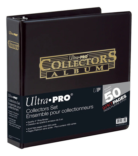 Carpeta 2 Pulgadas 3 Anillos + 50 Folios Ultra Pro Platinum