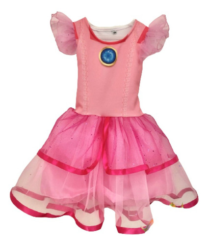 Vestido Princesa Peach Mario Bross