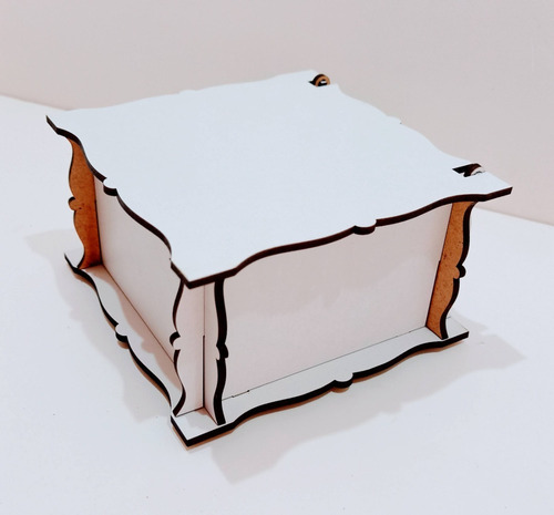 Imagem 2 de 5 de Caixas Lembrancinhas De Casamento Branca Mdf - 10 Unidades