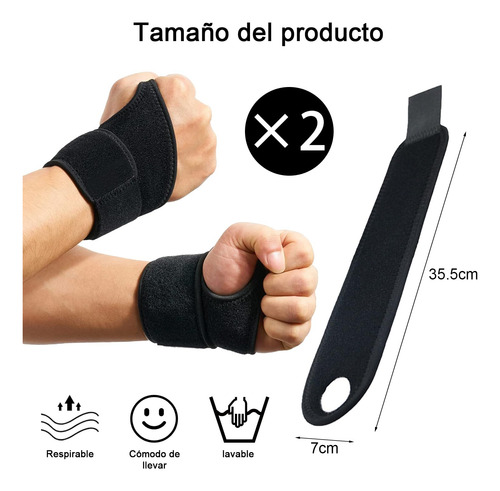 Muñequera Deportivas, 2pcs Muñequeras De Soporte,muñequera
