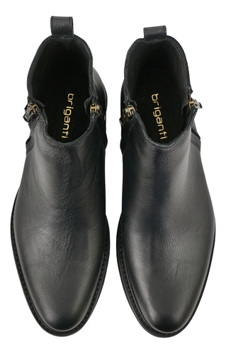 Bota Hombre Cuero Botineta Zapato Borcego Cierre Briganti