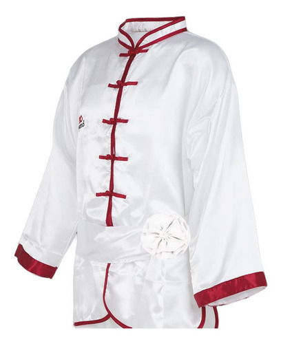 Traje Uniforme Profesional De Kung Fu Wushu Asiana  Blanco