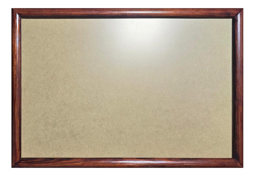 1 Marco De Madera Con Vidrio Anti 50x70cm, Todo Incluido Avellana