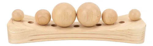 Camilla De Masaje De Madera, Elástica, Cuello, Espalda, Cade