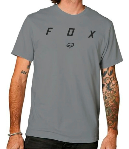 Remera Parallax Tee Grey Fox