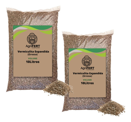Vermiculita Expandida Grossa Pacote 20 Litros - Grow Indoor