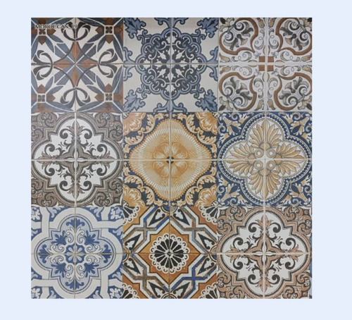 Val Porcelanato Moroccon Vintage Mate Rectificado 60x60 