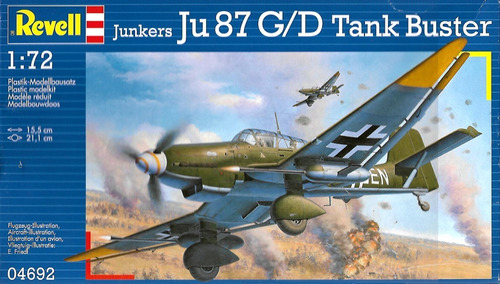 Ju 87 G/d Tank Buster Wwii - Avión 1:72 - Revell - 4692