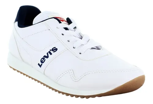 alto Paleto Heredero Levis Tenis Escolar Blanco Para Niño 76061