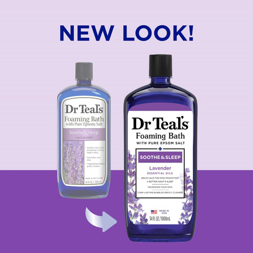 Dr Teal's Foaming Bath With Pure Epsom Salt, Soothe & Sleep