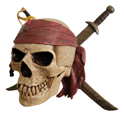 Figura Decorativa Colección Calabera Piratas Caribe Skull
