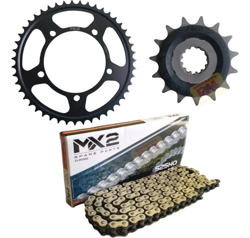 Kit Sprockets + Cadena Dorada C/oring 47d/15d Dl650 V-strom