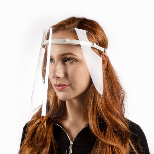 Kit 5 Máscaras Protetor Facial Transparente Face Shield