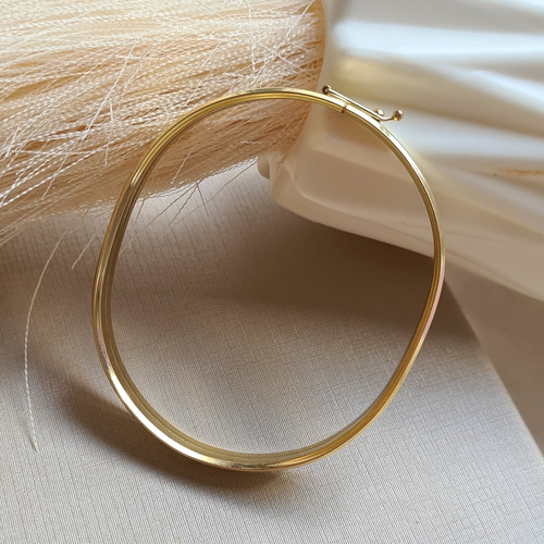 Bracelete Italiano 7mm - 19cm - Ouro 18k