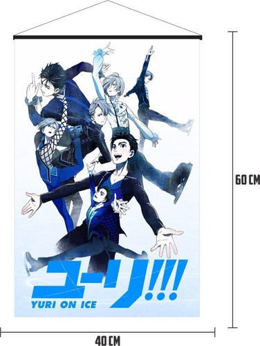 Poster Lona Yuri On Ice Anime 60 Cms X 40 Cms Yaoi