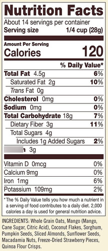 Muesli Tropical 396 Gramos Paquete De 3