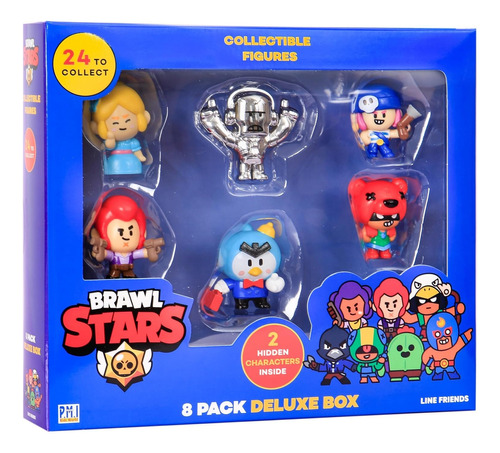 Brawl Stars 8 Figuras Deluxe Friends Colt Penny Piper Nita