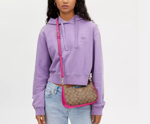 Bolsa Coach Teri Shoulder Bag In Signature Canvas