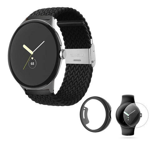 Para Google Pixel Watch Band Durable Ajustable Nylon