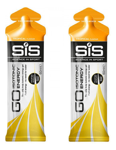 Pack 2 Gel Go Isotonico Sis Running Ciclismo Deporte Sabores