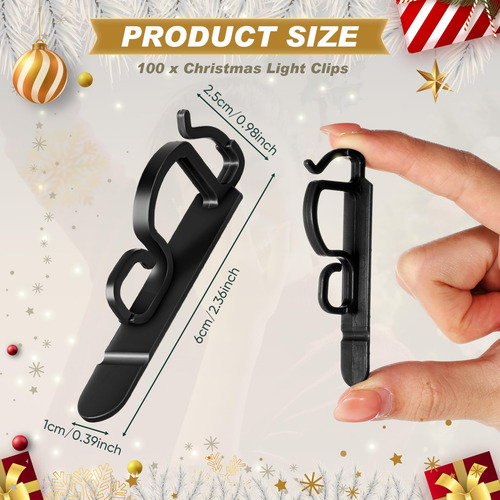 Clips Universales Para Luces De Navidad Exteriores