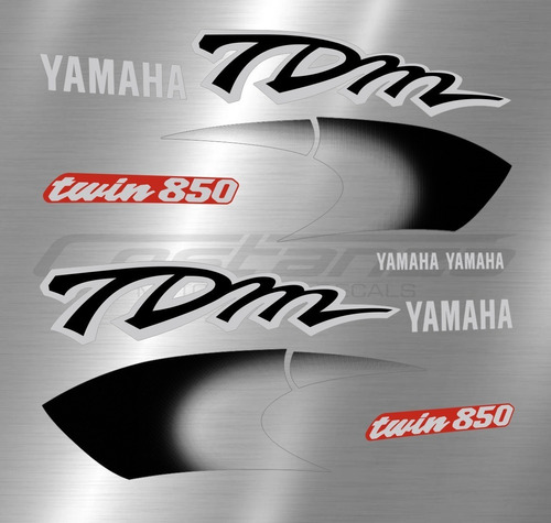 Calcos Yamaha Tdm Twin 850 Años 1997, 98. Colores