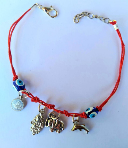2 Pulseras Ojo Turco, Mano Fatima O Hamsa.7 Nudos Full