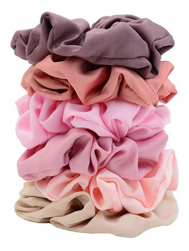 Chloven 6 Colores De Gran Tamaño Jumbo Scrunchies Con Temáti