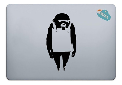 Sticker Para Laptop Mono Banksy Street Art Mod2