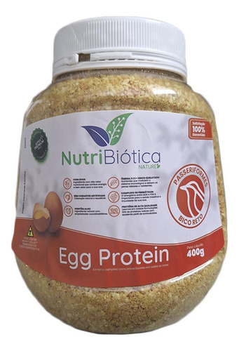 Ração Nutribiótica Farinhada Passeriformes Egg Protein 400g