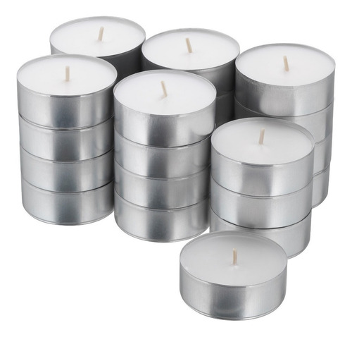 Imagen 2 de 3 de Velas Pebetero 50 Und Luz Decoración Aluminio Mechero Spa